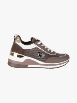 Y.M.C.A. Sneakers donna lurex con zeppa