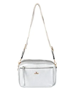You Young Coveri Borsa a tracolla da donna in ecopelle - argento