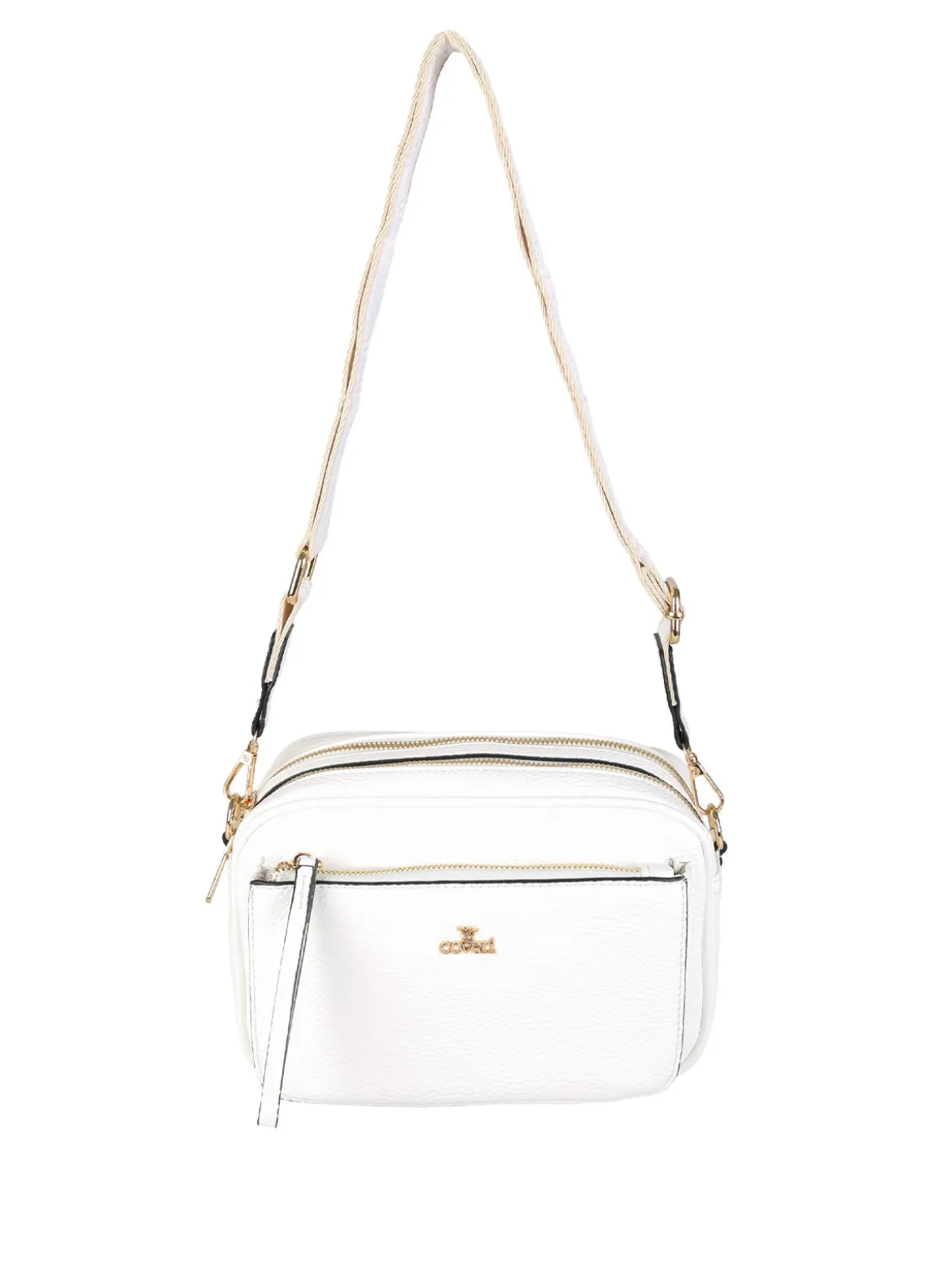 You Young Coveri Borsa a tracolla da donna in ecopelle - bianco