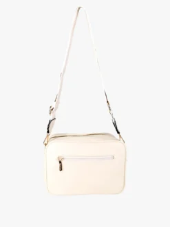 You Young Coveri Borsa a tracolla da donna in ecopelle con doppio scomparto - beige