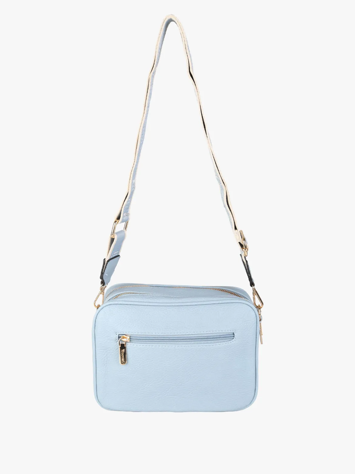 You Young Coveri Borsa a tracolla da donna in ecopelle con doppio scomparto - azzurro
