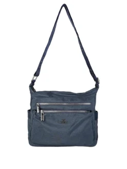 You Young Coveri Borsa a tracolla da donna in nylon - blu scuro