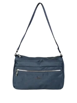 You Young Coveri Borsa a tracolla da donna in nylon - blu scuro