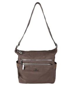 You Young Coveri Borsa a tracolla da donna in nylon - moro