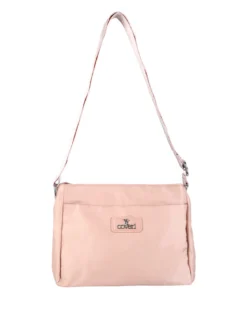 You Young Coveri Borsa a tracolla da donna in nylon - rosa
