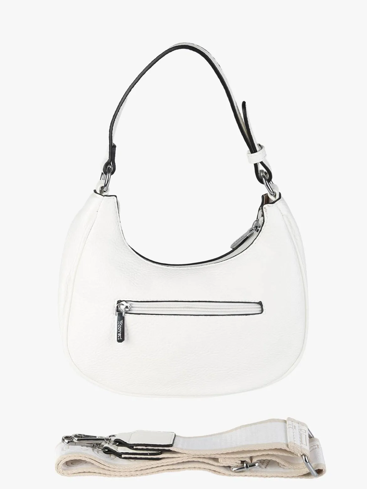 You Young Coveri Borsa donna mini hobo in ecopelle - bianco