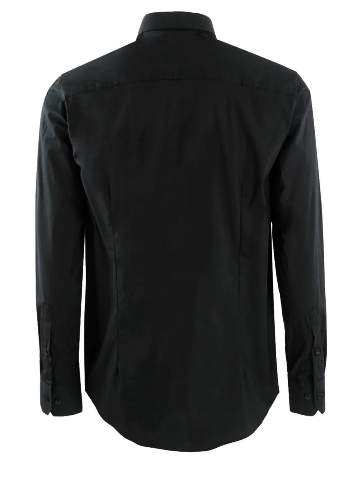 Y.Two Camicia da uomo in misto cotone a maniche lunghe